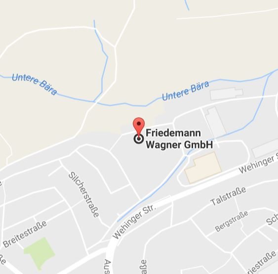 Karte zur Friedemann Wagner GmbH